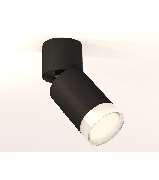 Светильник Ambrella Light XM6313080 SBK/FR/CL черный песок/белый матовый/прозрачный MR16 GU5.3 (A2221, C6313, N6241)