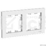 РАМКА Schneider-electric ATLASDESIGN 2-постовая , универсальная, БЕЛЫЙ, фото2