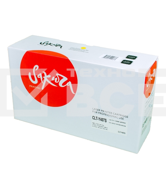 Картридж Sakura CLTY407S для Samsung CLP-320/325, CLX-3185, желтый, 1000 к.