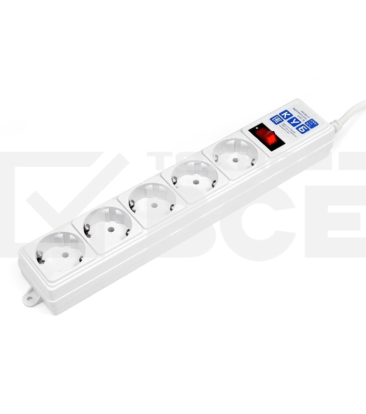 Сетевой фильтр Powercube SPG-B-6-WHITE 1.9м (5 розеток) белый (коробка)