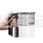 Чайник электрический Bosch TWK8611P 1.5л. 2400Вт белый/серебристый (корпус: нержавеющая сталь), фото4