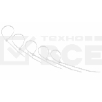 Хомут-стяжкa нeйлонoвая Rexant 200x3,6 мм, белая, упаковка 25 шт., фото 1
