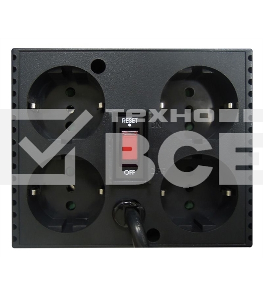 Стабилизатор напряжения Powercom TCA-1200 600Вт 1200ВА черный