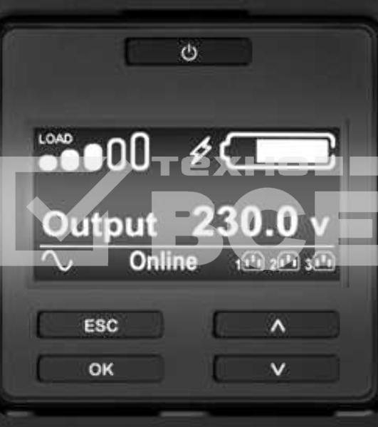 Источник бесперебойного питания APC Smart-UPS SRT, 1000VA/1000W, On-Line, Extended-run, Black, Rack 2U (Tower convertible), Black