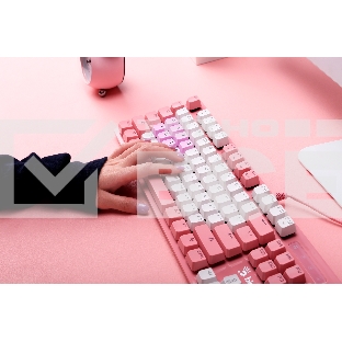 Клавиатура A4Tech Bloody B800 Dual Color проводная USB розовый/белый