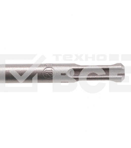 Бур по бетону, двойная спираль, Cobalt W-tip, 12x260 мм, SDS PLUS Denzel