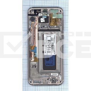 Дисплей для Samsung Galaxy S8 Plus SM-G955F черный с золотой рамкой