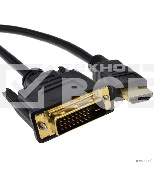 Кабель 5bites APC-080-020 HDMI M/DVI M, 24+1, DUAL LINK, 2M