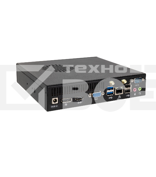 Компьютер Мини ПК HIPER FACTUM FT20 Intel Core i3 14100(3.5Ghz)/8192Mb/256SSDGb/noDVD/BT/WiFi/war 1y/1.2kg/черный/Win11Pro + БП 120Вт/металл/VESA Адаптер на 75х75, 100х100