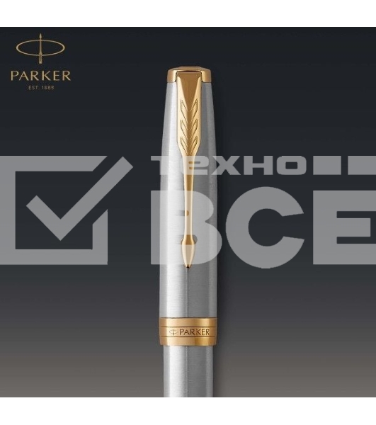 Ручка роллер Parker Sonnet Core T527 (CW1931506) Stainless Steel GT M черн. черн. подар.кор.