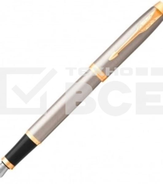 Ручка перьевая Parker IM Core F321 (CW1931649) Brushed Metal GT F сталь нержавеющая подар.кор.