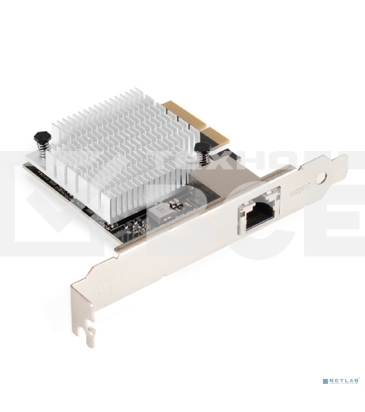 Сетевой адаптер ExeGate EXE-107S (PCI-E x4 v3.0, 1xRJ45, UTP 100Mbps/1000Mbps/2.5Gbps/10Gbps Marvell AQC107S)
