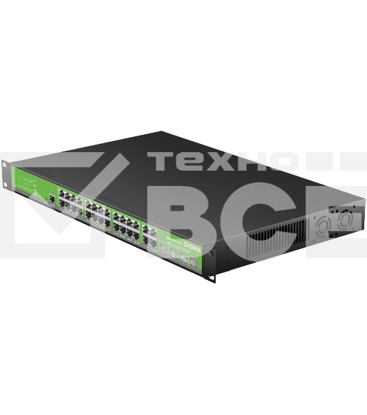 Коммутатор Digma DSW724G-4C-R (L2+) 24x1Гбит/с 4xКомбо(1000BASE-T/SFP) управляемый