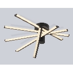 Потолочный светодиодный светильник Ambrella light FL6222 BK черный 70W 3000K-6400K 605*605*170 (ПДУ ИК), фото4