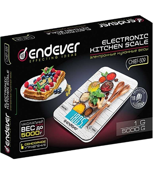 Весы кухонные Endever Chief 509
