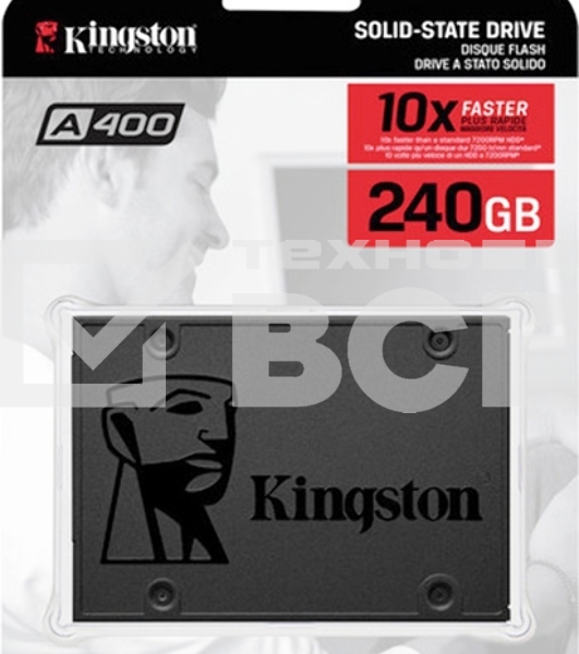 Накопитель SSD Kingston A400, 240GB, SATA III, 2.5