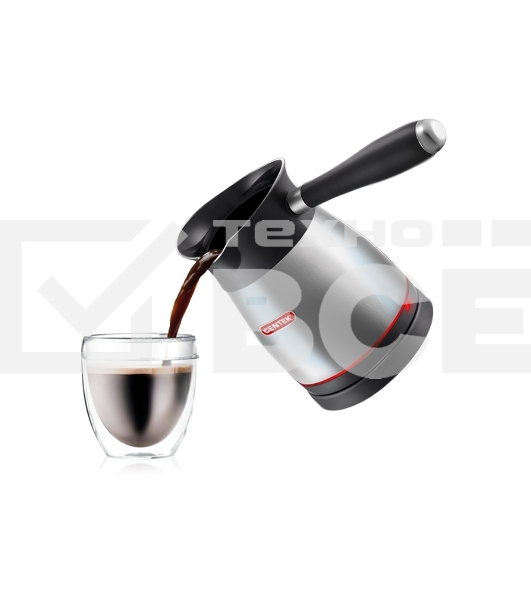 Кофеварка-турка электрическая Centek CT-1080 SS металл, исп. кофе - молотый, 0.5 л, 480 Вт