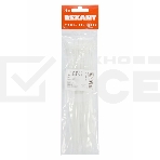 Хомут-стяжкa нeйлонoвая Rexant 200x3,6 мм, белая, упаковка 25 шт., фото2