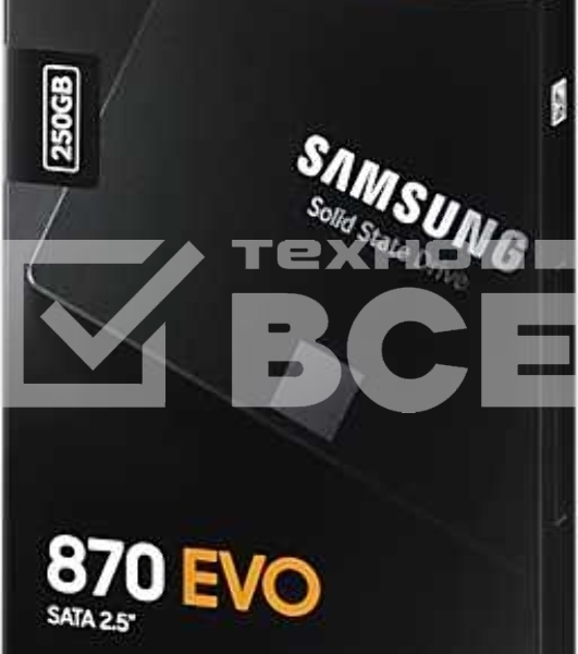 Накопитель SSD Samsung 870 EVO, 250GB, SATA III, 2.5