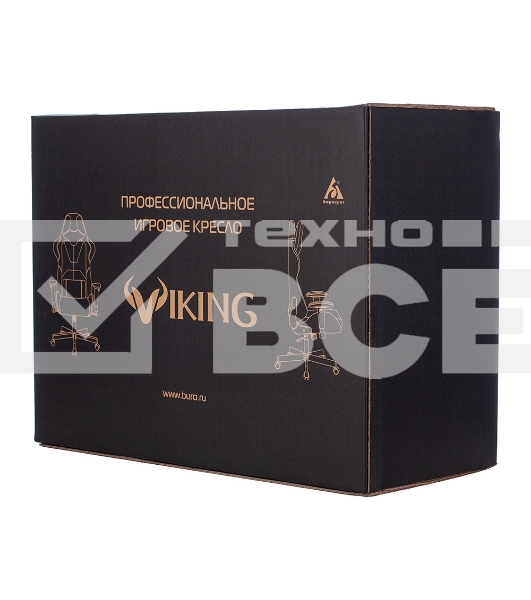 Кресло игровое Бюрократ VIKING 5 AERO RED черный/красный искусственная кожа