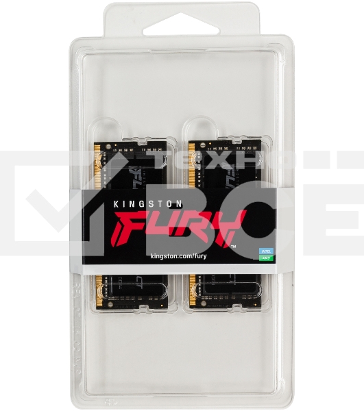 Оперативная память Kingston Fury Impact, DDR4, 64GB (2x32GB), 3200MHz, CL20, SO-DIMM