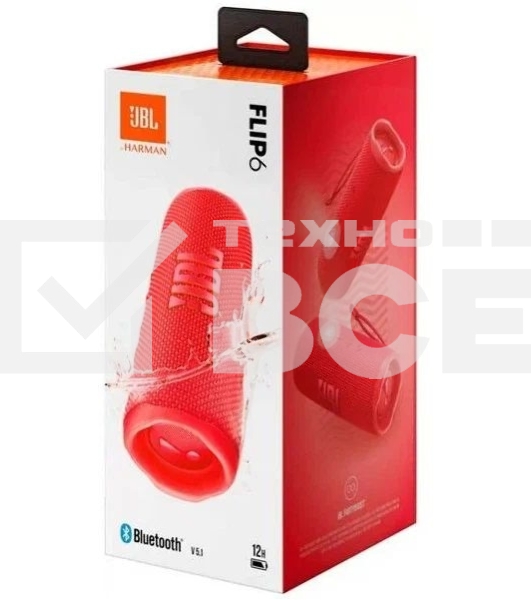 Портативная акустика JBL Flip 6, красный
