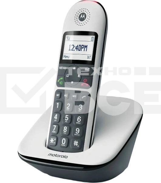 Радиотелефон Dect Motorola CD5001 черный/белый