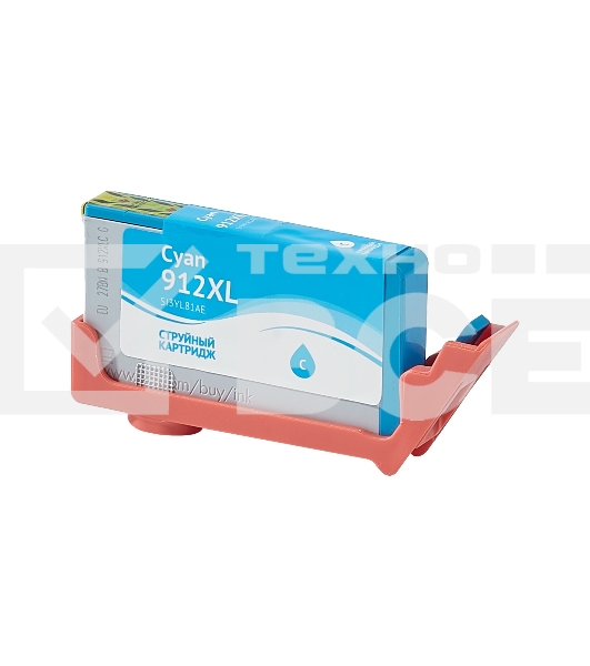 Струйный картридж Sakura 3YL81AE (№912XL Cyan) для HP, голубой, 10,5 мл., 825 к.