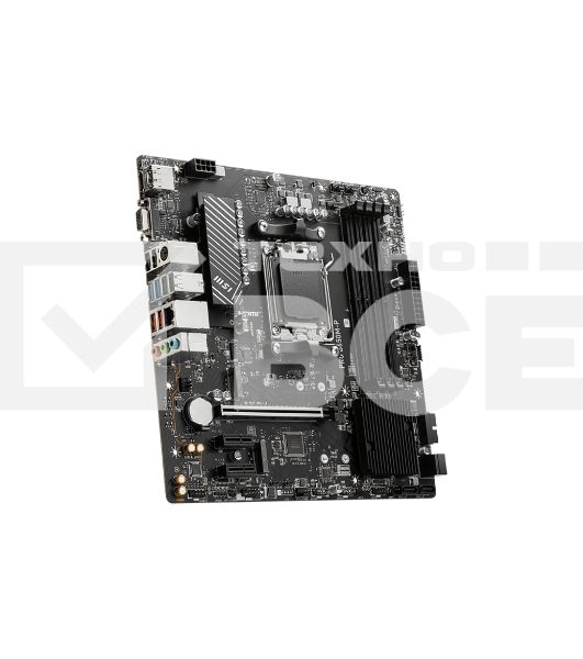 Материнская плата MSI PRO B650M-P, AM5, AMD B650, 4xDDR5, 4xSATA, 2xM.2, 1xPCI-E 4.0 x16, 2xPCI-E 4.0 x1, 1xHDMI, 1xDP, 1xVGA, 1x2.5Gb LAN, 2xUSB 3.2 Gen 1, 2xUSB 3.2 Gen 2, 3x3.5 мм, 7.1, Micro-ATX