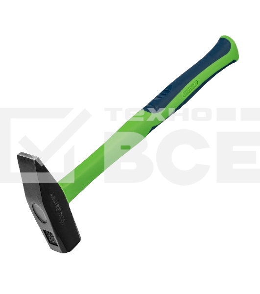 Молоток слесарный Сибртех, 600 г, фибергласовая обрезиненная рукоятка