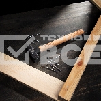 Молоток слесарный Denzel 800 г, кованый квадратный боек, буковая рукоятка, фото 1