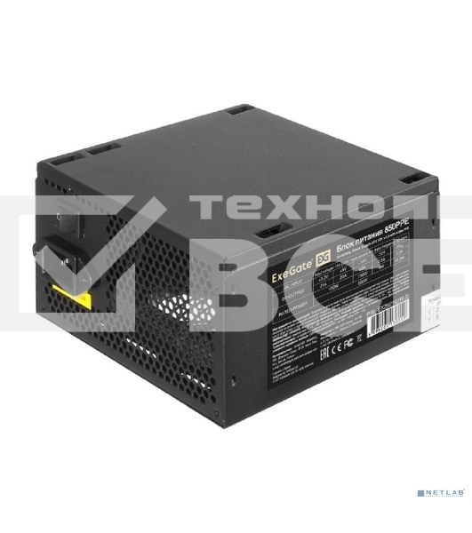 Блок питания ExeGate 850PPE (EX292162RUS), 850Вт, 80 PLUS, 120мм, черный