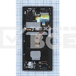 Дисплея для Samsung Galaxy S22 Ultra SM-S908B в сборе с тачскрином ServicePack, черный (GH82-27488A), фото4