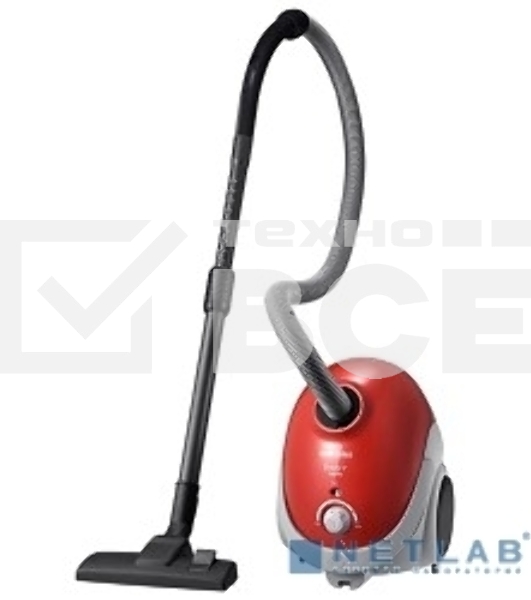 Пылесос Samsung VCC5251V3R 1800Вт, красный 410/1800 Вт, уборка сухая, пылесборник мешок, контейнер 2л