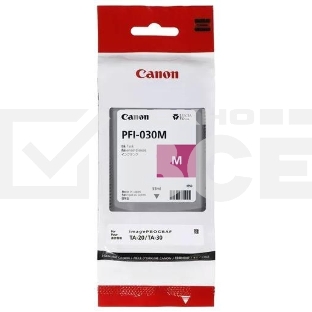 Картридж струйный Canon INK TANK PFI-030 MAGENTA пурпурный (55 мл.) для Canon imagePROGRAF TM-240, TM-340