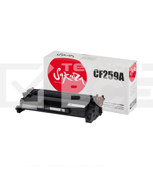 Картридж лазерный Sakura CF259A (59A) для HP LJ M304/M404/MFPM428, черный, 3000 к. (без чипа)