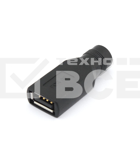 Переходник 5,5х2,5 на USB Type A мама