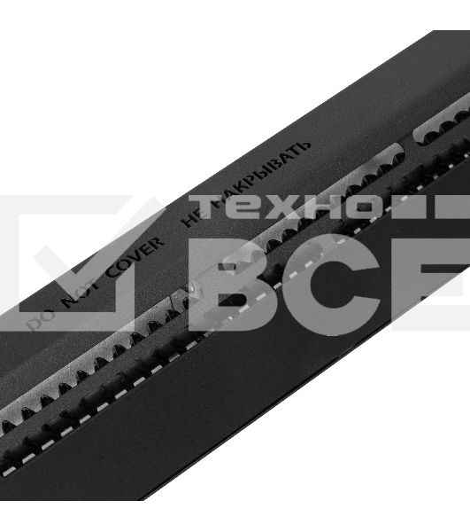 Конвектор электрический плинтусный Denzel ATRIC-450 черный, 450 Вт, 6 м2