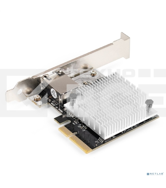 Сетевой адаптер ExeGate EXE-107S (PCI-E x4 v3.0, 1xRJ45, UTP 100Mbps/1000Mbps/2.5Gbps/10Gbps Marvell AQC107S)
