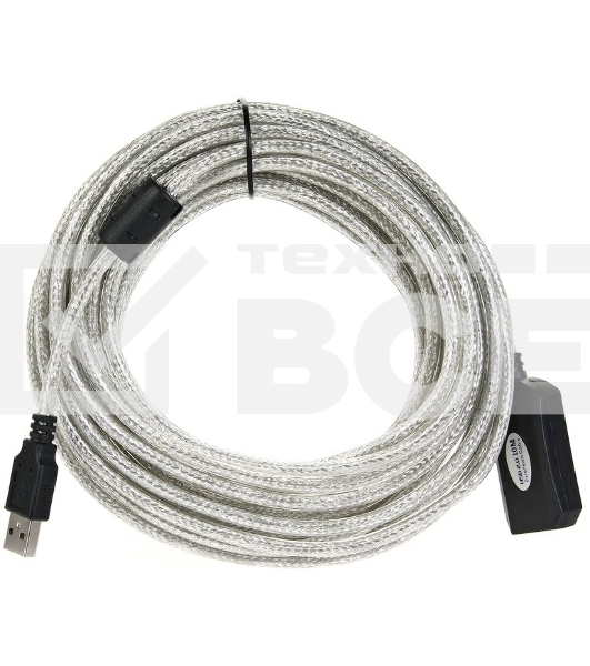 Кабель VCOM VUS7049-10M USB2.0-repeater, удлинительный активный <Am-->Af> 10м