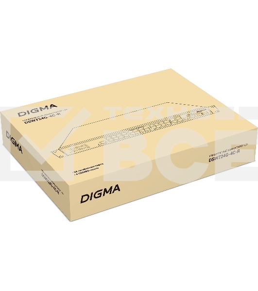 Коммутатор Digma DSW724G-4C-R (L2+) 24x1Гбит/с 4xКомбо(1000BASE-T/SFP) управляемый