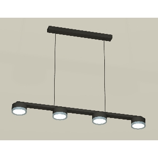 Светильник Ambrella light XB9152151/4 SBK/PPH черный песок/графит полированный GX53 (C9152, N8133)