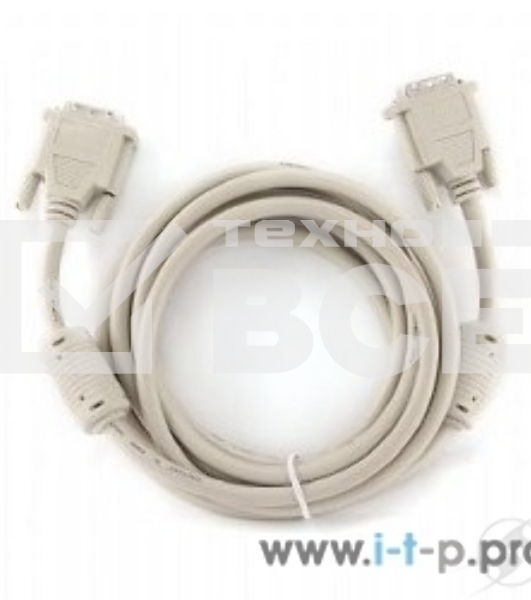 Кабель DVI-D single link Gembird, 3м, 19M/19M экран, феррит.кольца, пакет CC-DVI-10
