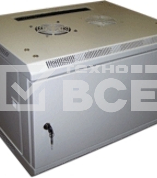 Шкаф настенный серии Pro, 3-секционный, 12U 600x600, стеклянная дверь