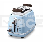 Тостер DeLonghi CTOV 2103.AZ, 900Вт, на 2 тоста, разморозка, обжаривание, решетка для подогрева, поддон, голубой, фото2