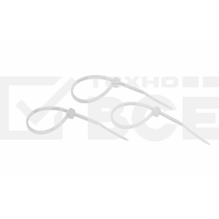 Хомут-стяжкa нeйлонoвая Rexant 100x2,5 мм, белая, упаковка 25 шт.