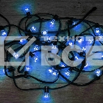 Гирлянда LED Galaxy Bulb String 10м, черный КАУЧУК, 30 ламп*6 LED СИНИЕ, влагостойкая IP65, фото 1