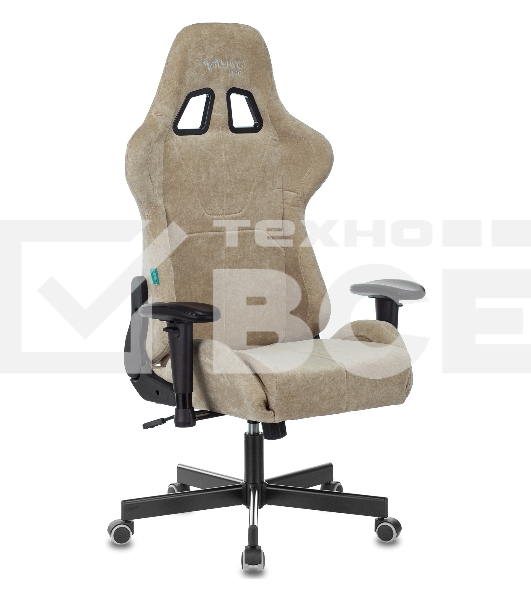 Кресло игровое Бюрократ VIKING KNIGHT LT21 FABRIC песочный крестовина металл/пластик