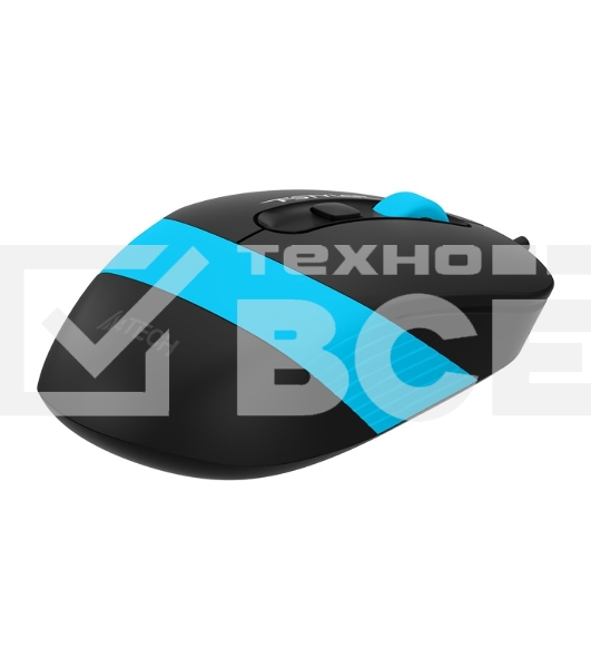 Мышь проводная A4Tech Fstyler FM10 черный/синий, 1600 dpi, USB, кнопки - 4