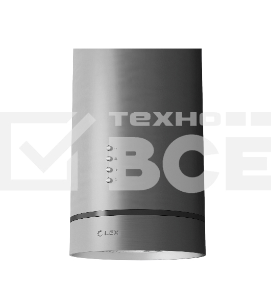 Вытяжка каминная LEX TUBO ISOLA 350 нержавеющая сталь управление: кнопочное (1 мотор)